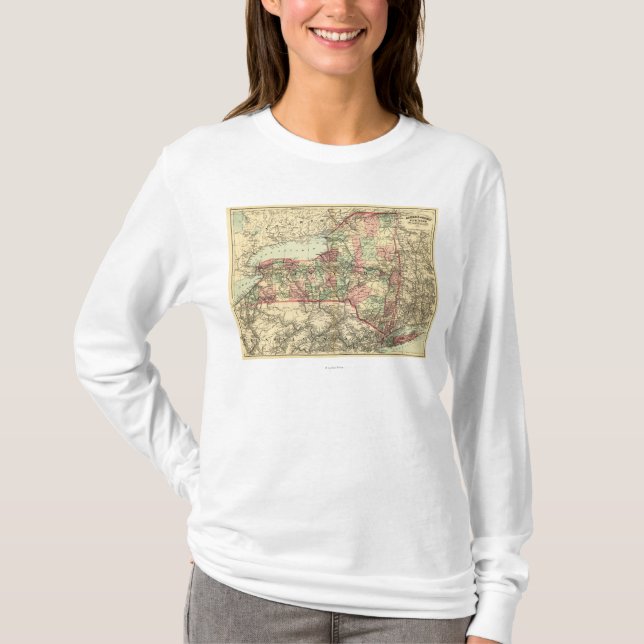 Nya YorkPanoramic MapNew York Tee (Framsida)