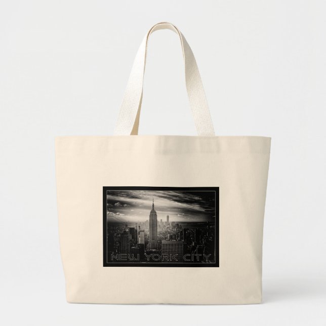 NYA YORKSTATUS tote bags Jumbo Tygkasse (Framsidan)