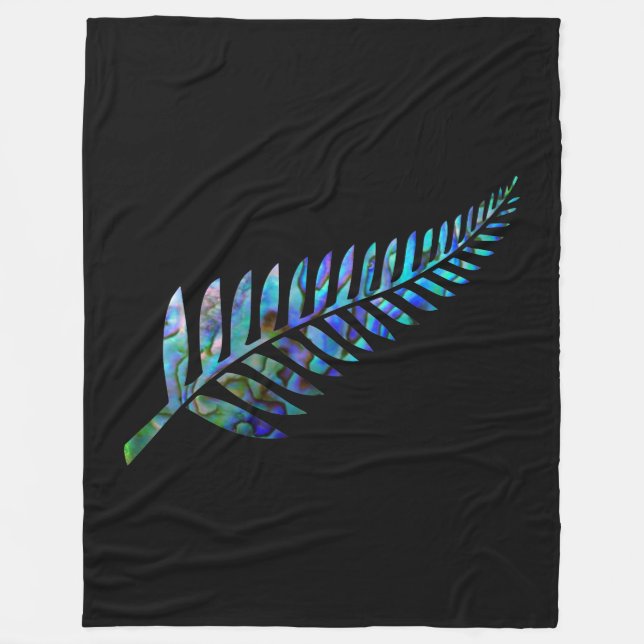 NYA ZEALAND FERN ENMPLE PAUA FLEECEFILT (Framsidan)