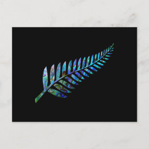 NYA ZEALAND FERN ENMPLE PAUA VYKORT