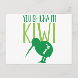NYA ZEALAND FUNNY You BETCHYA Jag är KIWI-fågel Vykort
