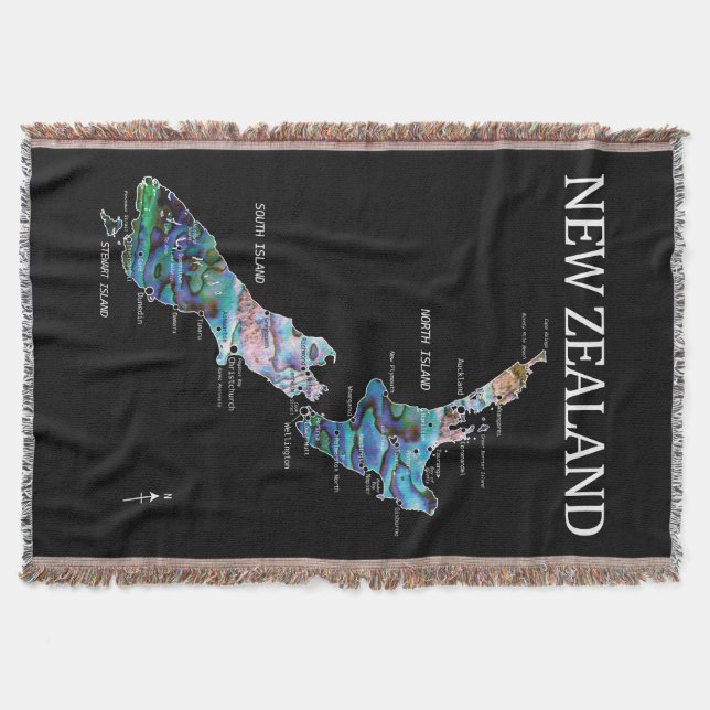 NYA ZEALAND KARTA ENMPLE PAUA FILT (Framsidan)