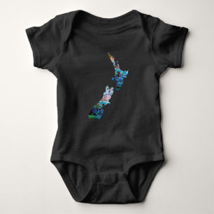 NYA ZEALAND KARTA ENMPLE PAUA T SHIRT