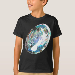NYA ZEALAND KARTA KIA ORA PAUA SNÄCKA NZ KIWI AS T SHIRT
