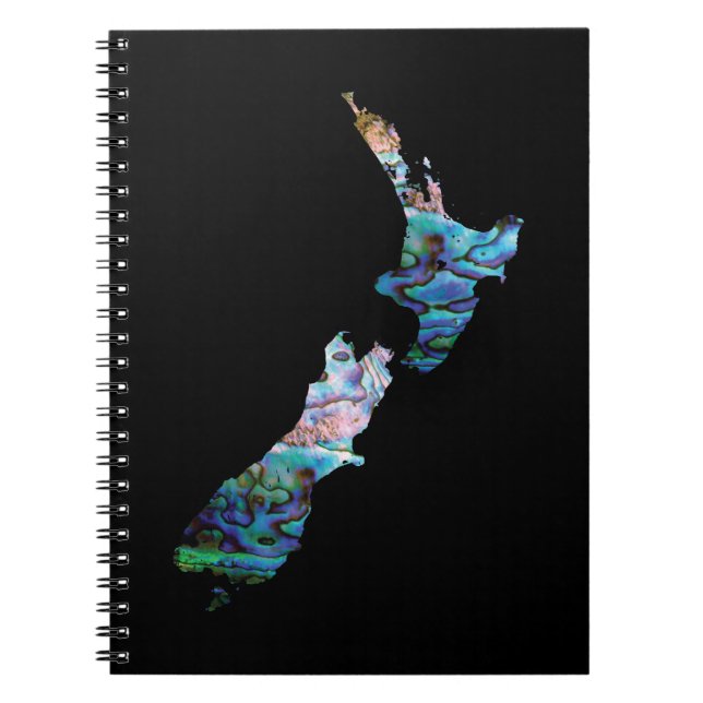 NYA ZEALAND KARTA PAUA ANTECKNINGSBOK (Framsidan)