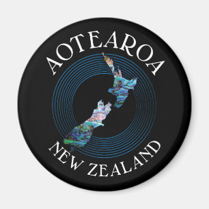 NYA ZEALAND KARTA PAUA MAGNET