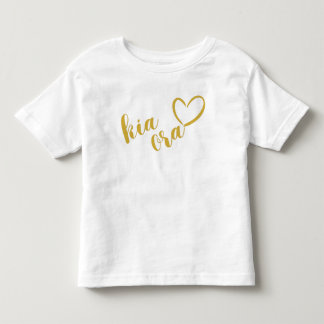 NYA ZEALAND KIA ORA MAORI GULD SCRIPT NAMN NZ T SHIRT
