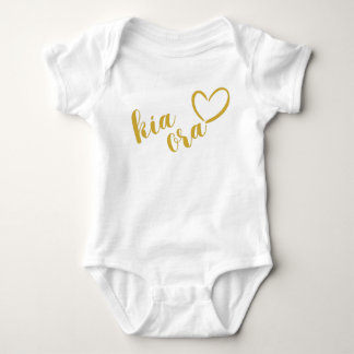 NYA ZEALAND KIA ORA MAORI GULD SCRIPT NAMN NZ T SHIRT