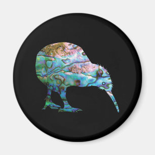 NYA ZEALAND KIWI ENMPLE PAUA MAGNET