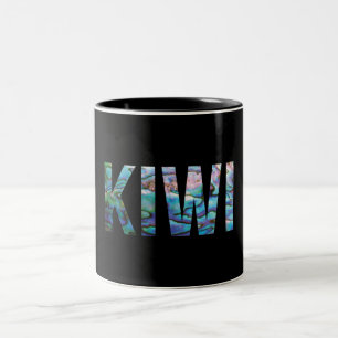 NYA ZEALAND KIWI ENMPLE PAUA Två-Tonad MUGG