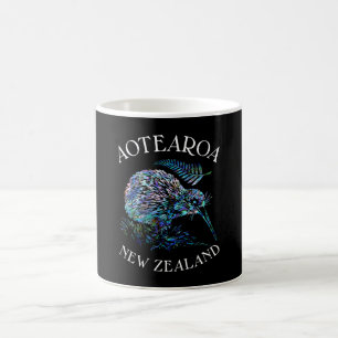 NYA ZEALAND KIWI OCH FERN PAUA KAFFEMUGG