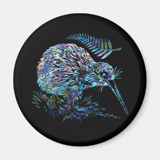 NYA ZEALAND KIWI OCH FERN PAUA MAGNET