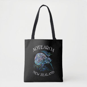 NYA ZEALAND KIWI OCH FERN PAUA TYGKASSE