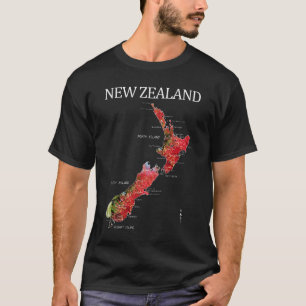 NYA ZEALAND KIWI POHUTUKAWA KARTA T SHIRT
