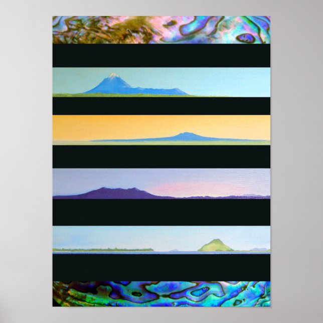 NYA ZEALAND NORDSLANDSCAPES POSTER (Framsidan)