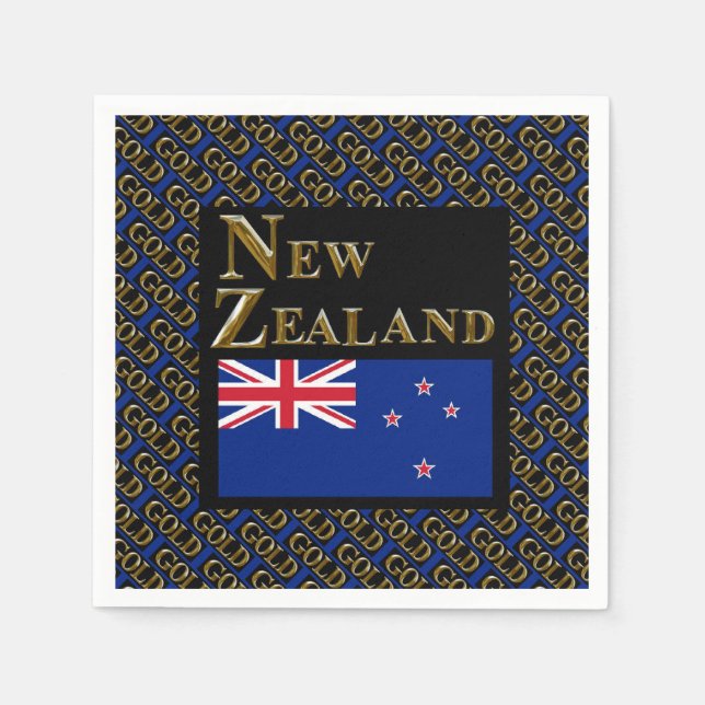 NYA ZEALAND PAPPERSSERVETT (Framsidan)