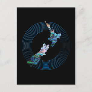 NYA ZEALAND PAUA KARTA VYKORT