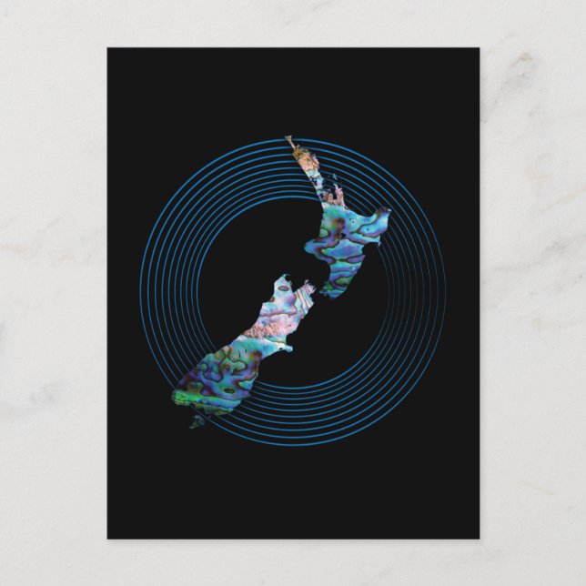 NYA ZEALAND PAUA KARTA VYKORT (Framsida)