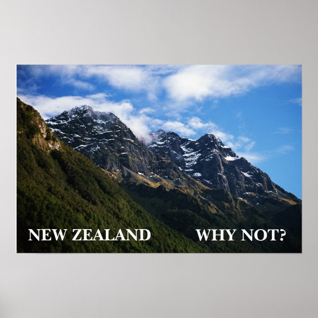 NYA ZEALAND, VARFÖR INTE? POSTER (Framsidan)