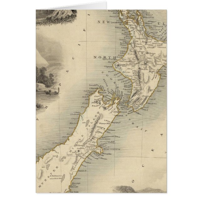 Nya Zeeland 2 Hälsningskort (Framsidan)