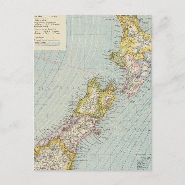 Nya Zeeland 4 Vykort (Framsida)