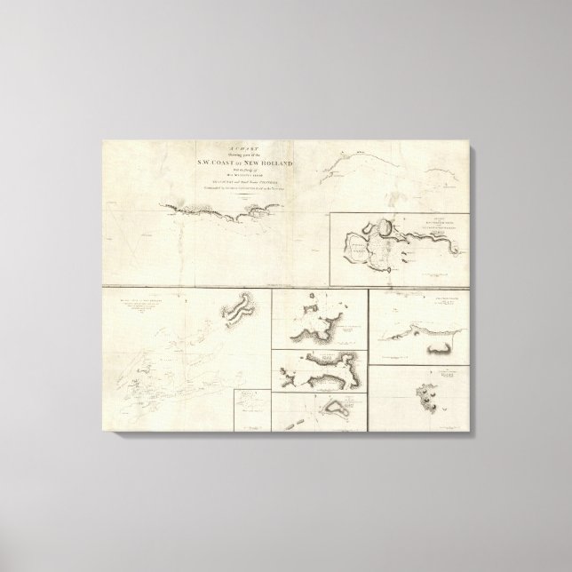 Nya Zeeland 5 Canvastryck (Framsida)