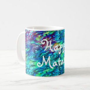 Nya Zeeland Abalone Paua Snäcka Mönster 1 Kaffemugg