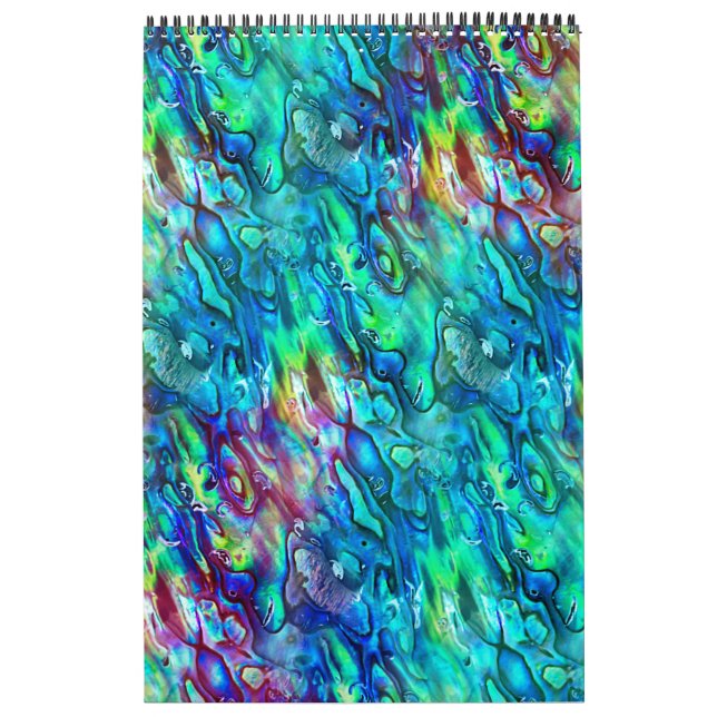 Nya Zeeland Abalone Paua Snäcka Mönster 1 Kalender (Omslag)