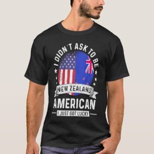 Nya Zeeland American Patriot Grown Humor Flagga T Shirt