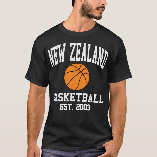 Nya Zeeland Basketball T Shirt (Framsida)