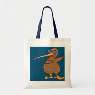 Nya Zeeland Bird Älskare Dabbing Kiwi Bird Da Danc Tygkasse