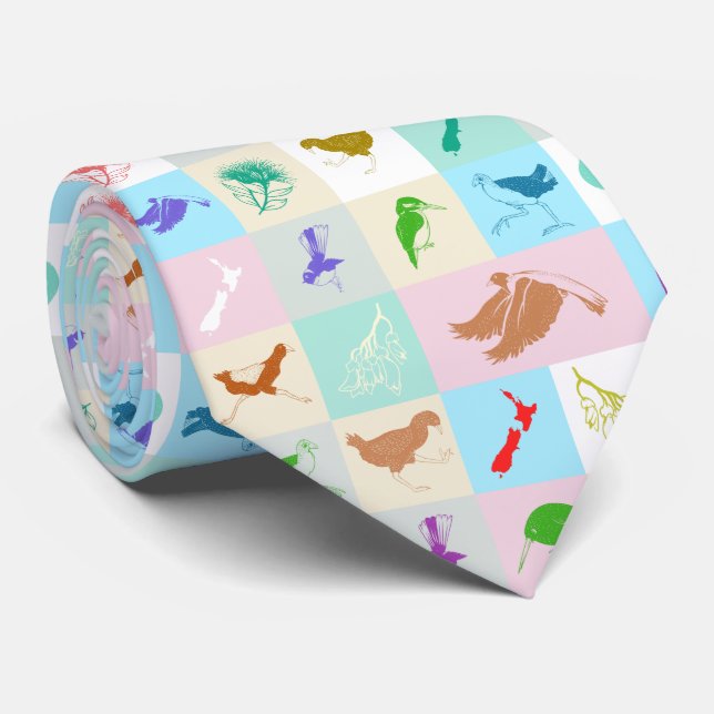 Nya Zeeland Bird Mönster Slips (Rullad)