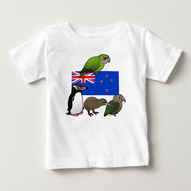 Nya Zeeland Birdorables T-shirt (Framsida)