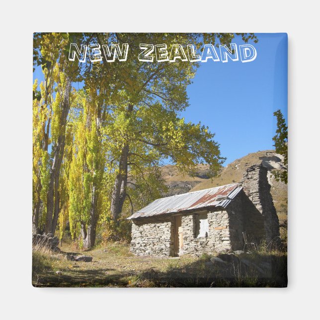 Nya Zeeland, Bomull, höst (Fridge Magnet) Magnet (Framsidan)