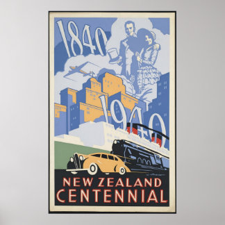 Nya Zeeland Centennial Poster