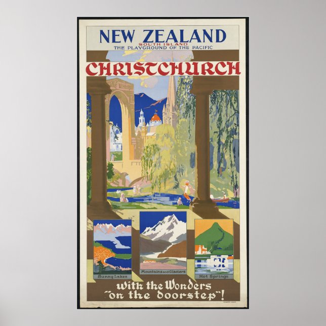 Nya Zeeland ChristChurch Poster (Framsidan)