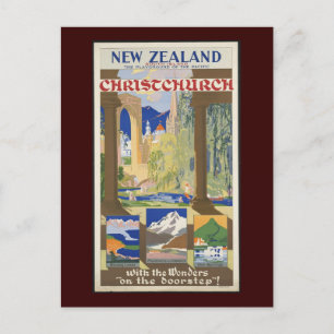 Nya Zeeland ChristChurch Vykort