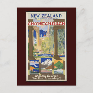 Nya Zeeland ChristChurch Vykort