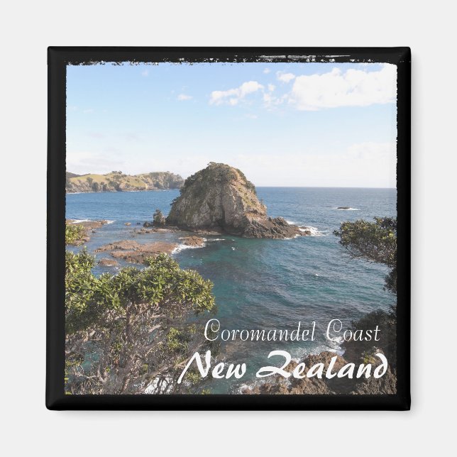 Nya Zeeland, Coromandel Kusten, Island (Magnet) Magnet (Framsidan)