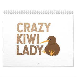 Nya Zeeland Crazy Kiwi Dam Funny Gift Idea Kalender