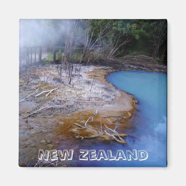 Nya Zeeland, Färg of Nature (Fridge Magnet) Magnet (Framsidan)