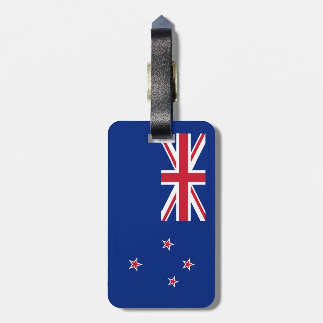 Nya Zeeland flagga Bagagebricka (Baksidan Lodrät)