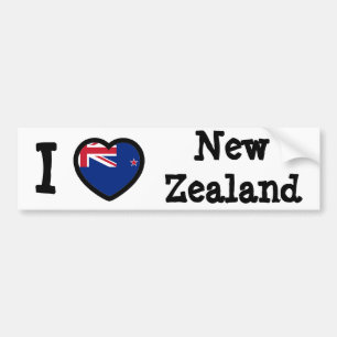 Nya Zeeland Flagga Bildekal