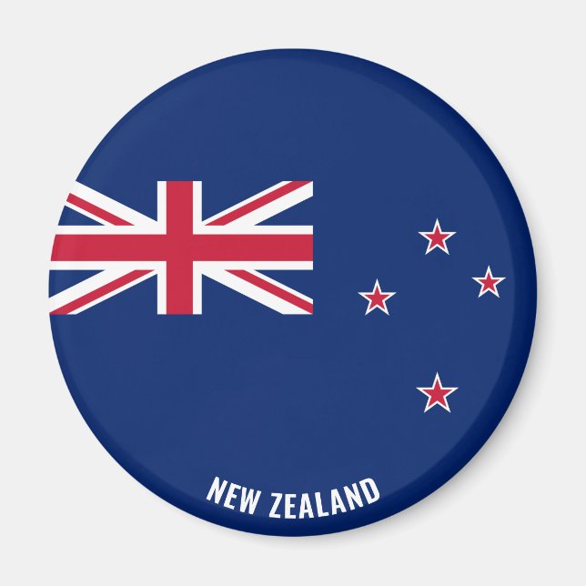 Nya Zeeland Flagga Charming Patriotic Magnet (Framsidan)