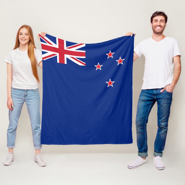 Nya Zeeland flagga Fleecefilt (På plats)