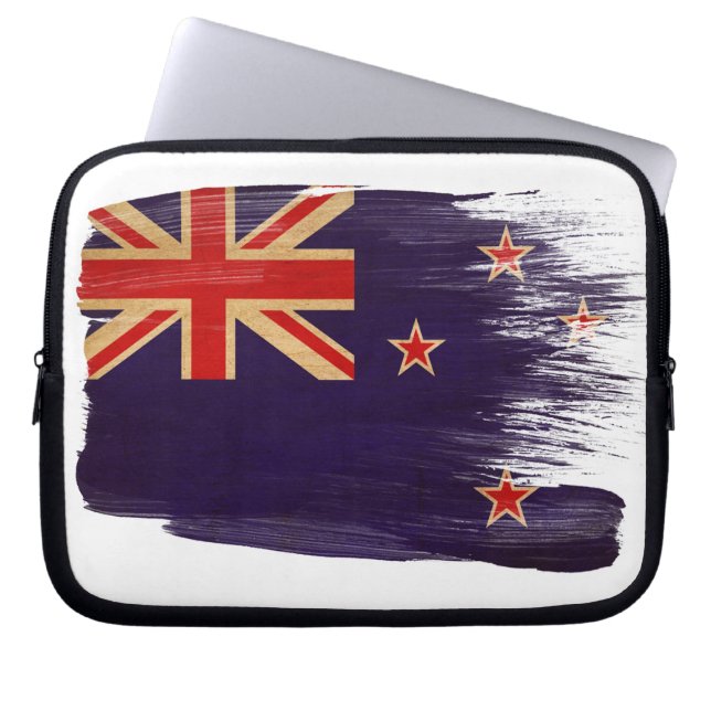 Nya Zeeland Flagga Laptop Sleeve (Framsidan)