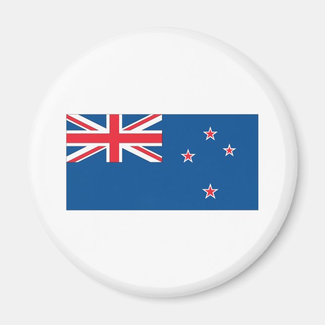 Nya Zeeland Flagga Magnet (Framsidan)