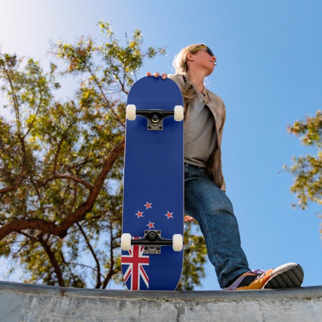 Nya Zeeland flagga Mini Skateboard Bräda 18,5 Cm (Utomhus 1)