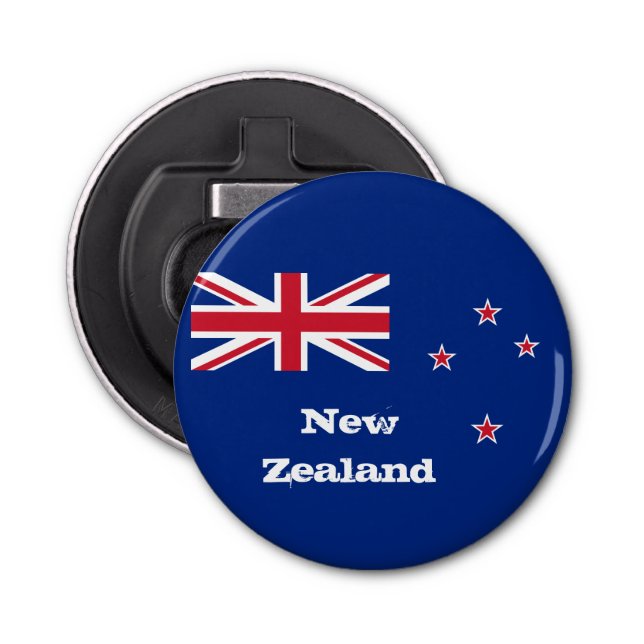 Nya Zeeland Flagga & Nya Zeeland, Kiwi party /spor Flasköppnare (Framsidan)