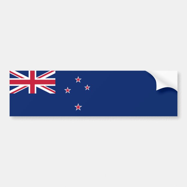 Nya Zeeland Flagga (NZ) Bildekal (Framsidan)